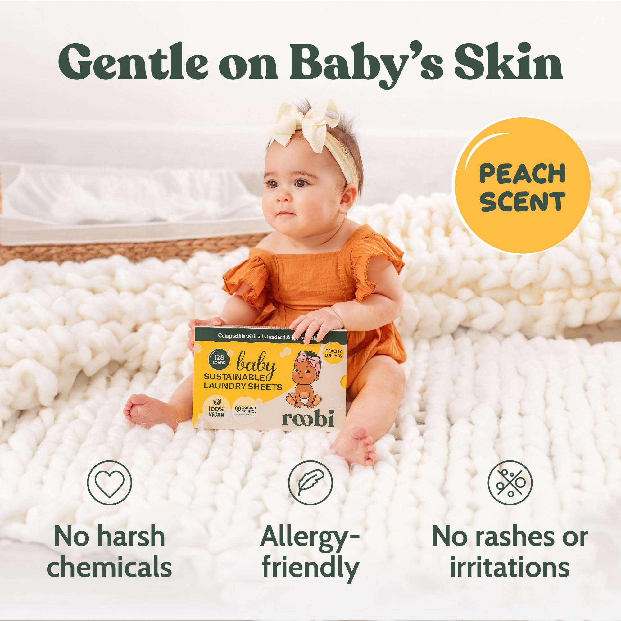 Baby Laundry Detergent Sheets (128 Count)