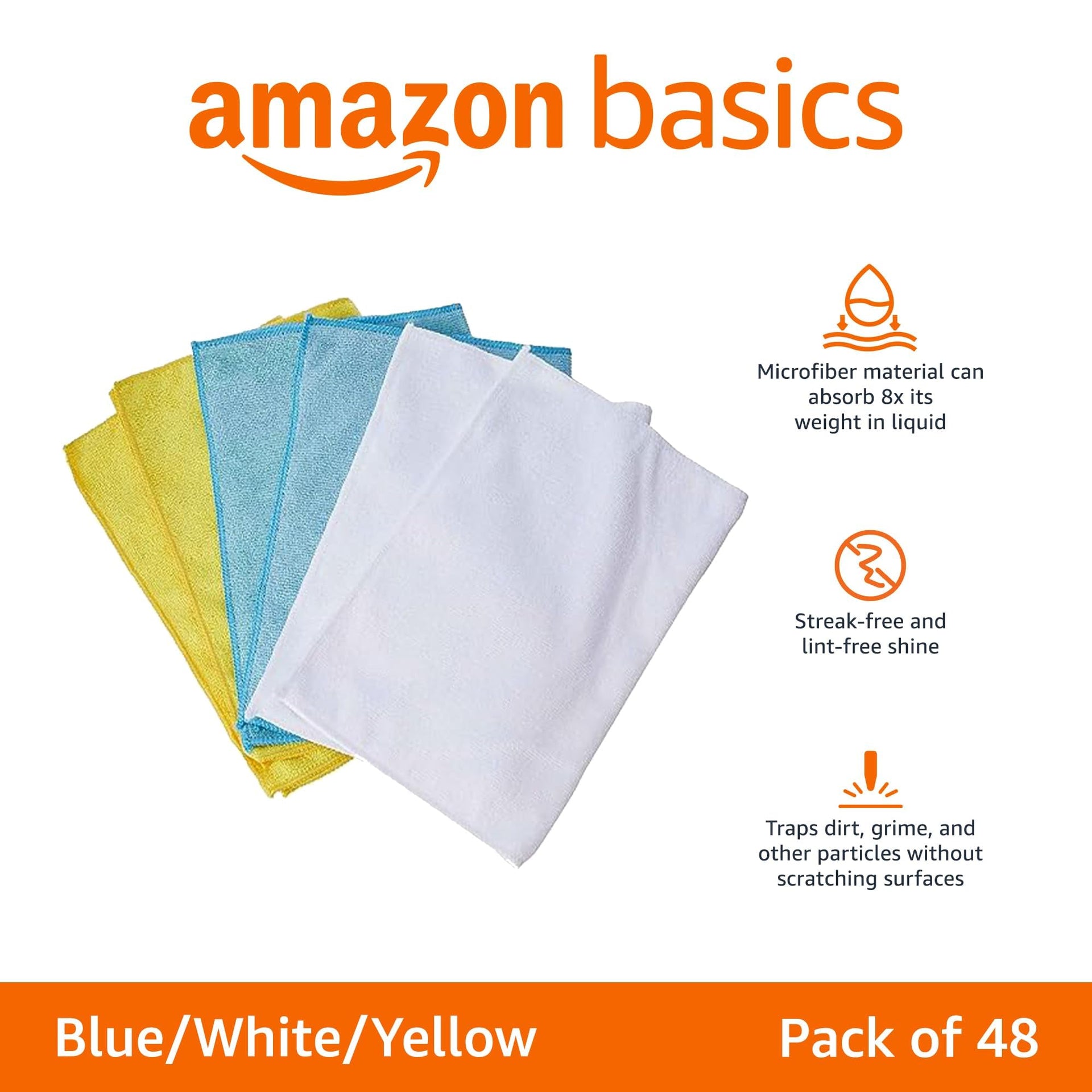 Microfiber Cleaning Cloths (48 Count)