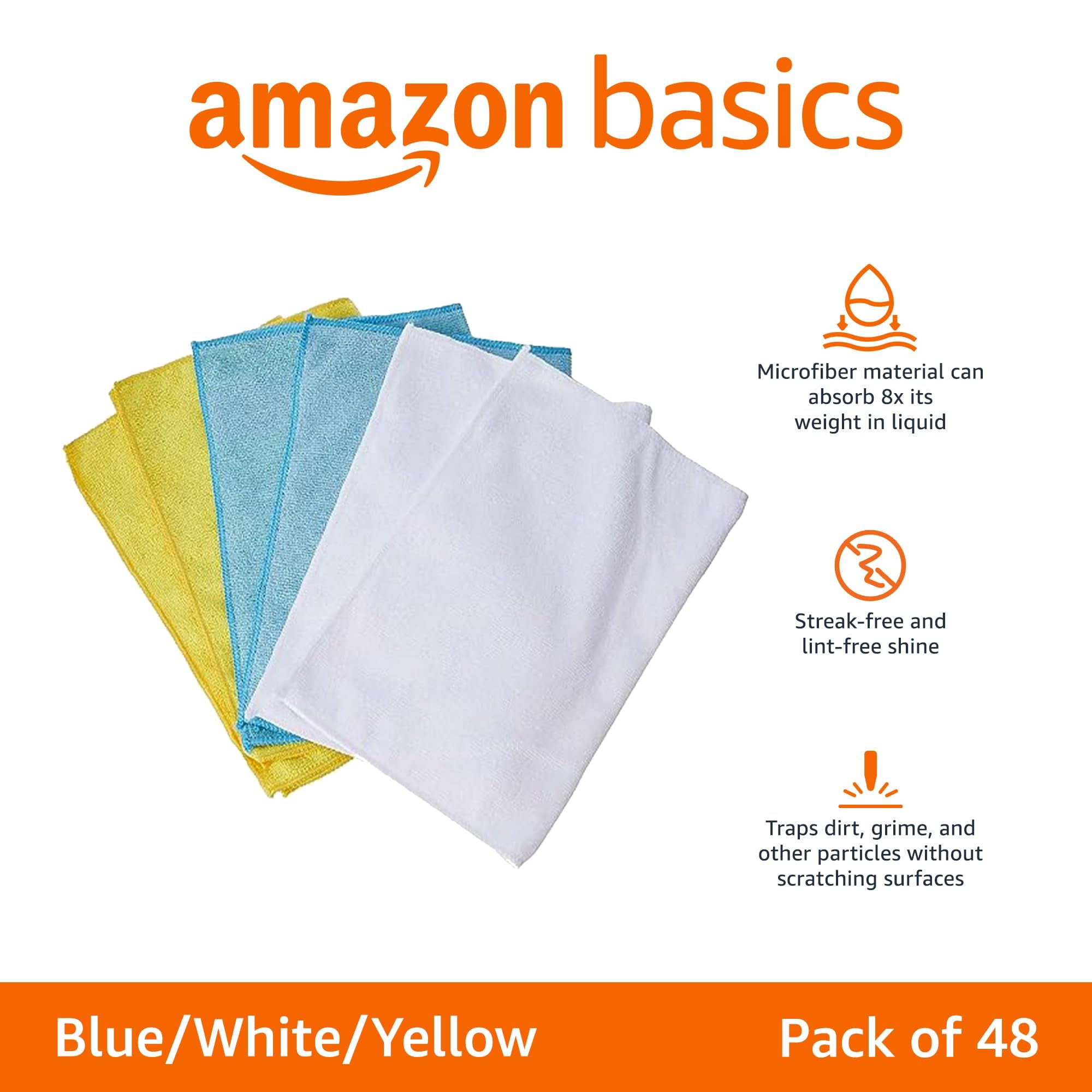 Microfiber Cleaning Cloths (48 Count)