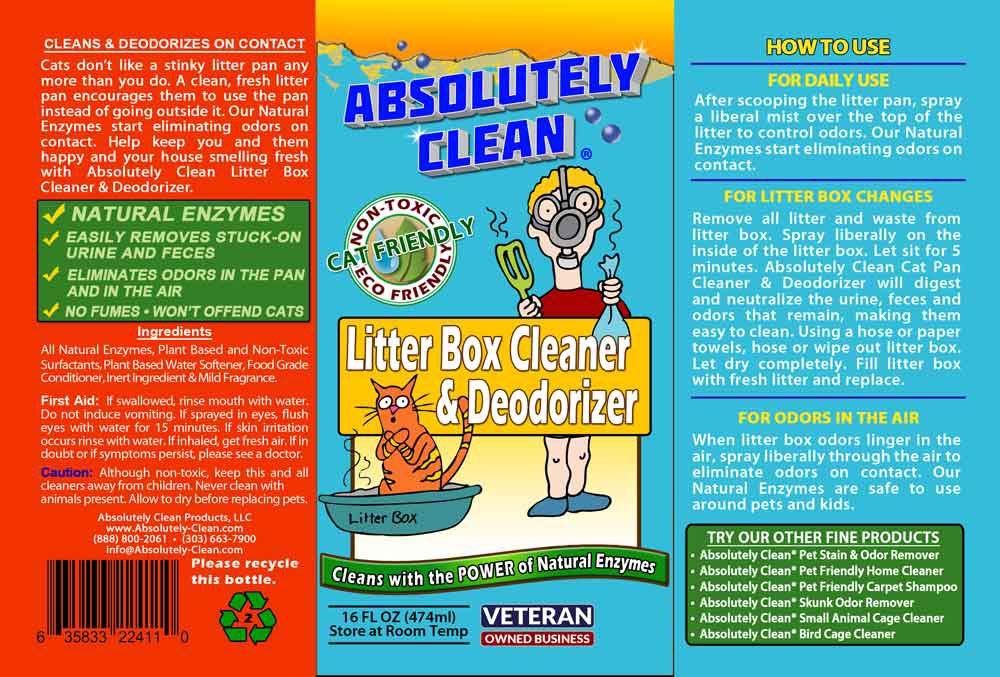 Litter Box Cleaner and Deodorizer (32 Fl Oz)
