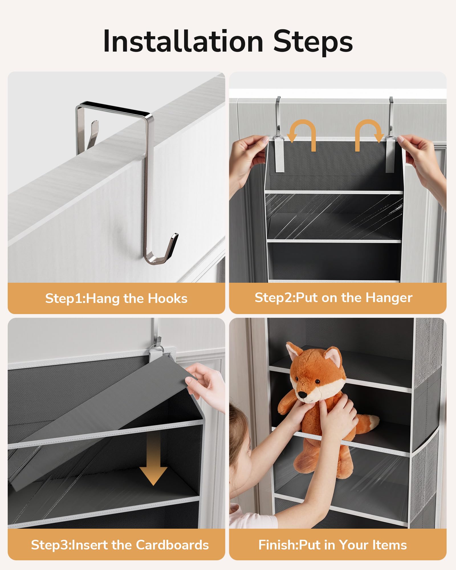 Stuffed Animal Organizer Over the Door