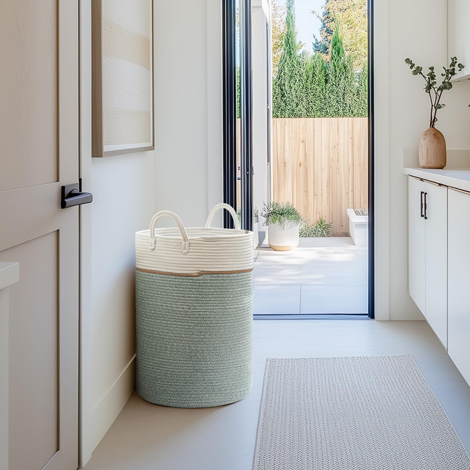 72L Extra Large Cotton Rope Laundry Basket
