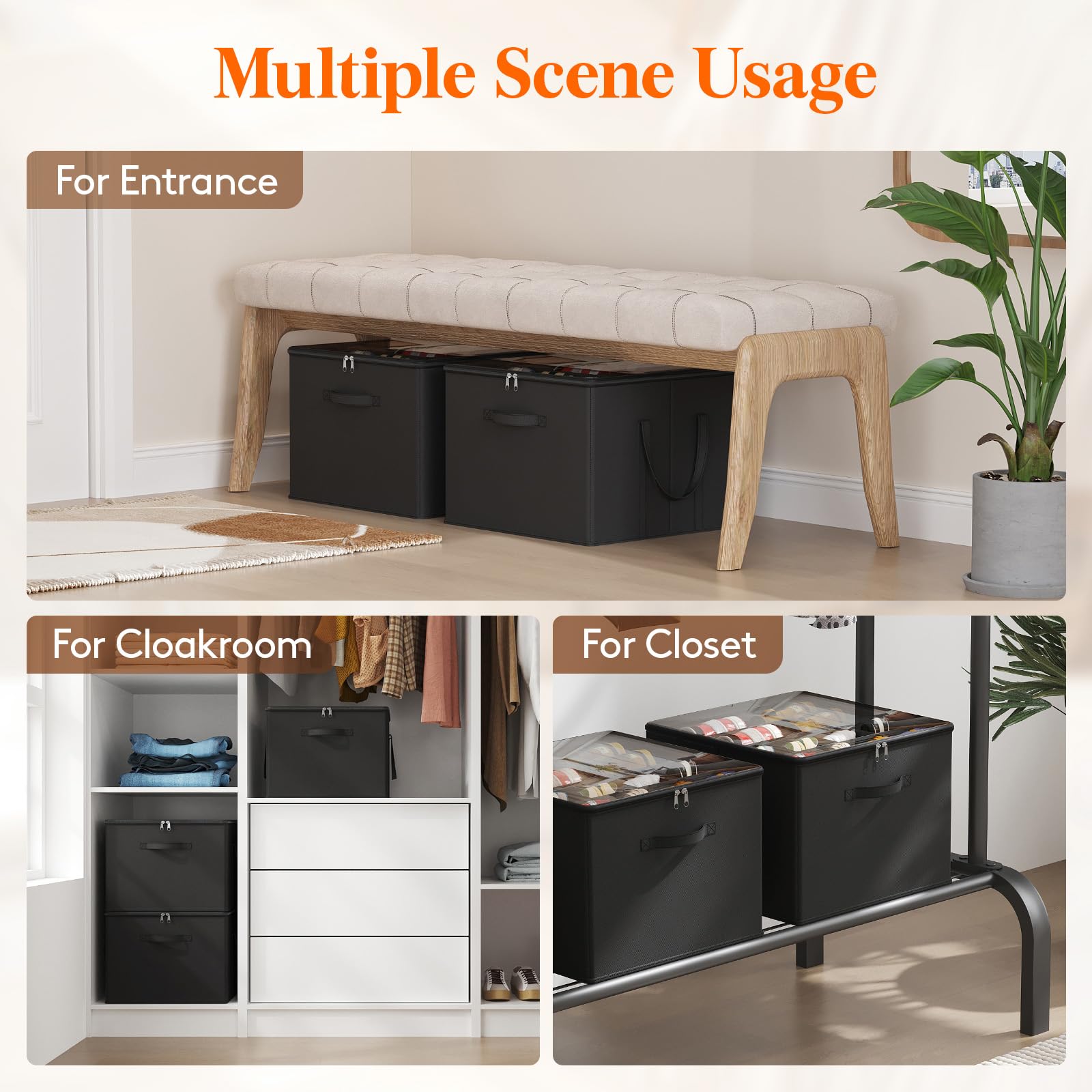 Shoe Storage Organizer for Closet (2 Count)