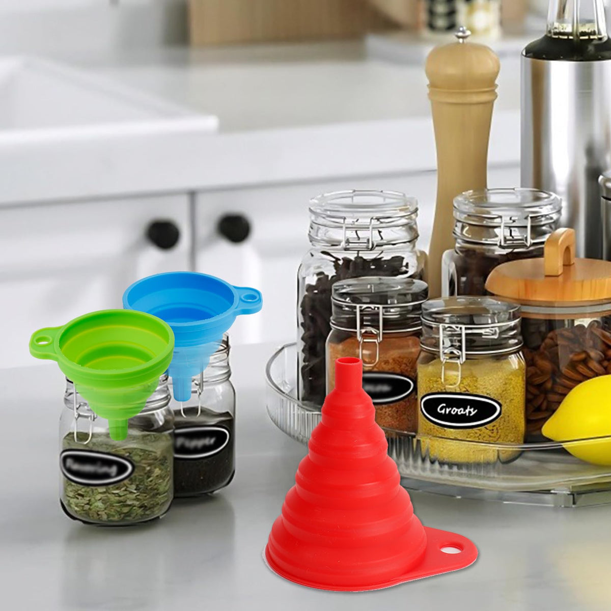 Kitchen Funnel Set of 4 (4 Count)