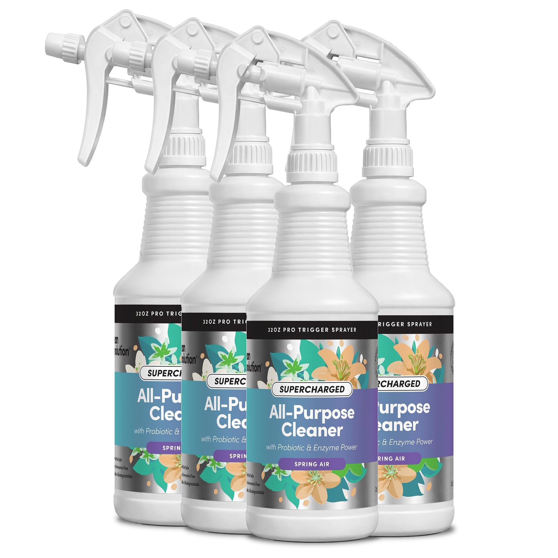 SuperCharged All Purpose Cleaner Refill with Smart Probiotic + Enzyme Complex (128 Fl Oz)