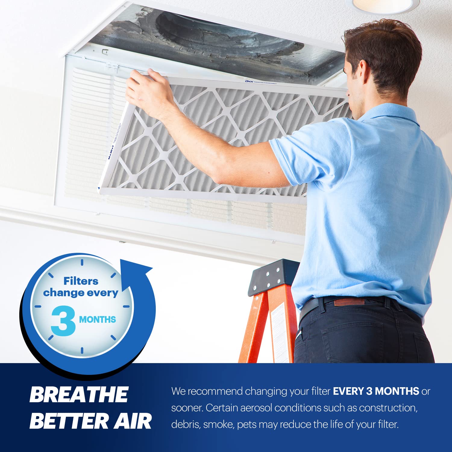 TruFilter 16x20x1 Air Filter MERV 13 (4 Count)