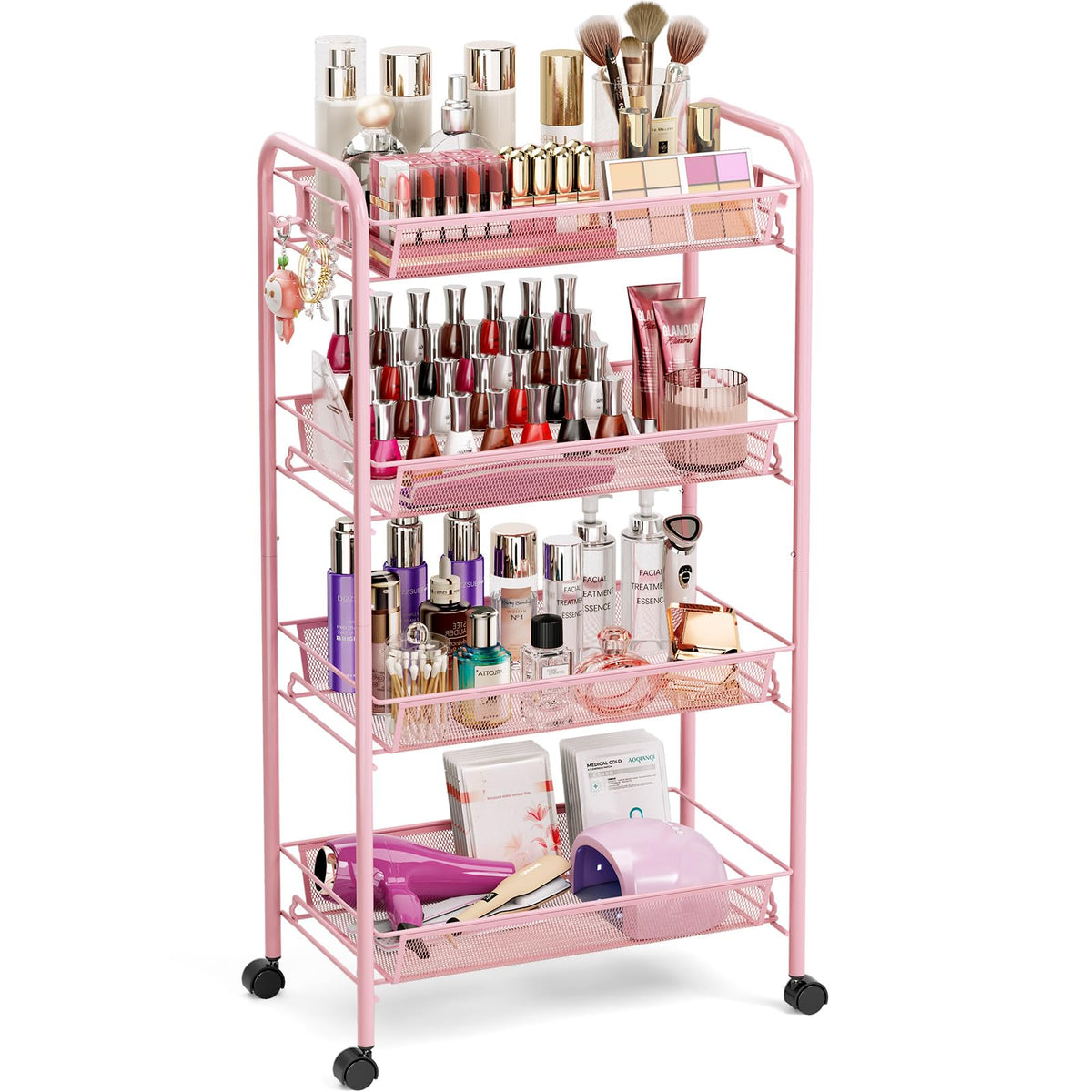 4 Tier Rolling Cart