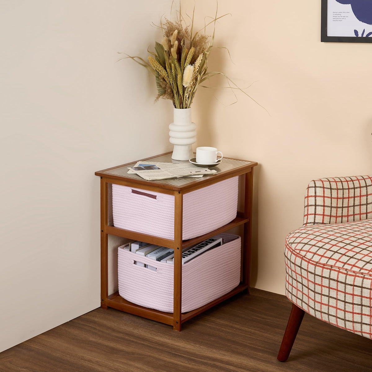 Large Storage Baskets for Shelves (3 Count)