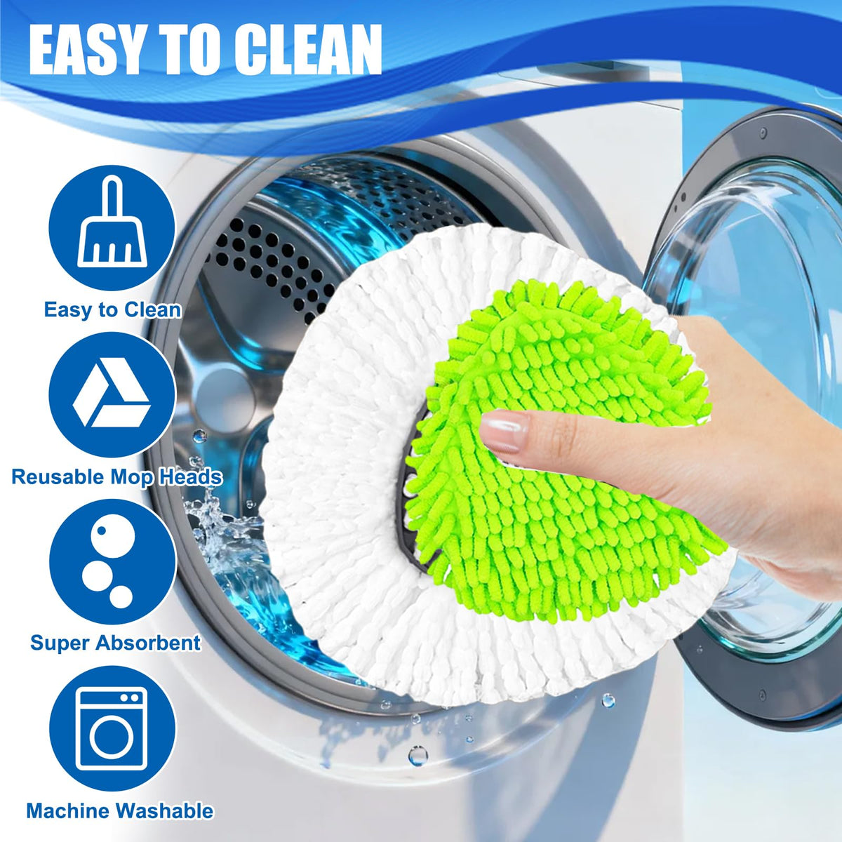 Mop Head Replacement for O Cedar Spin Mop Easywring 1 Tank System
