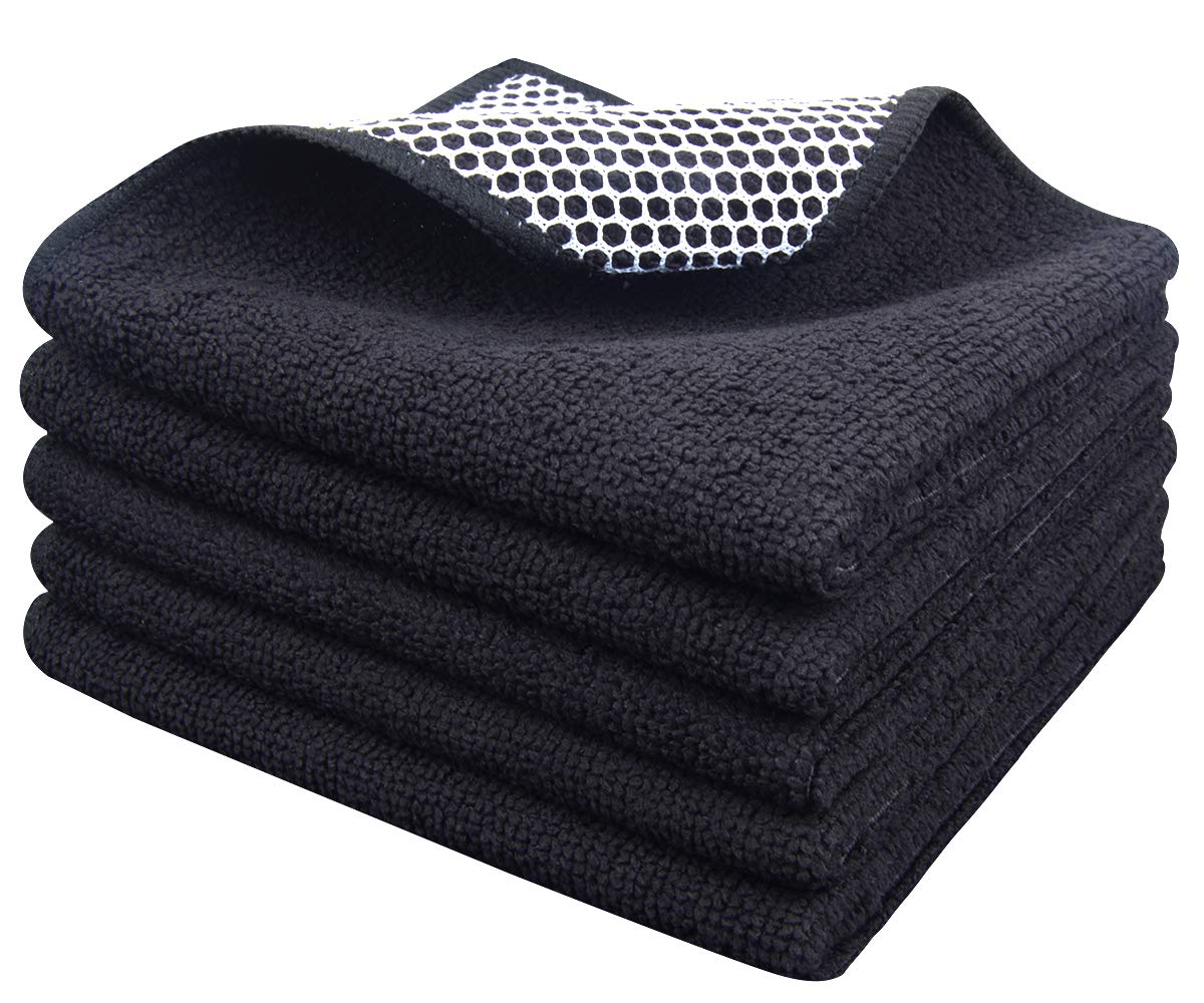 Dish Cloth for Washing Dishes Kitchen Washcloth Cleaning Cloth (5 Count)