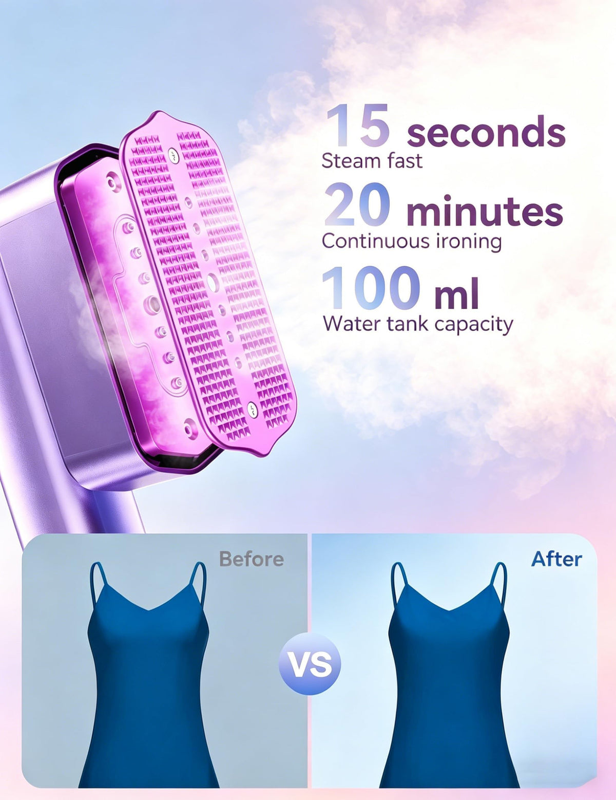 Steamer for Clothes Portable 2