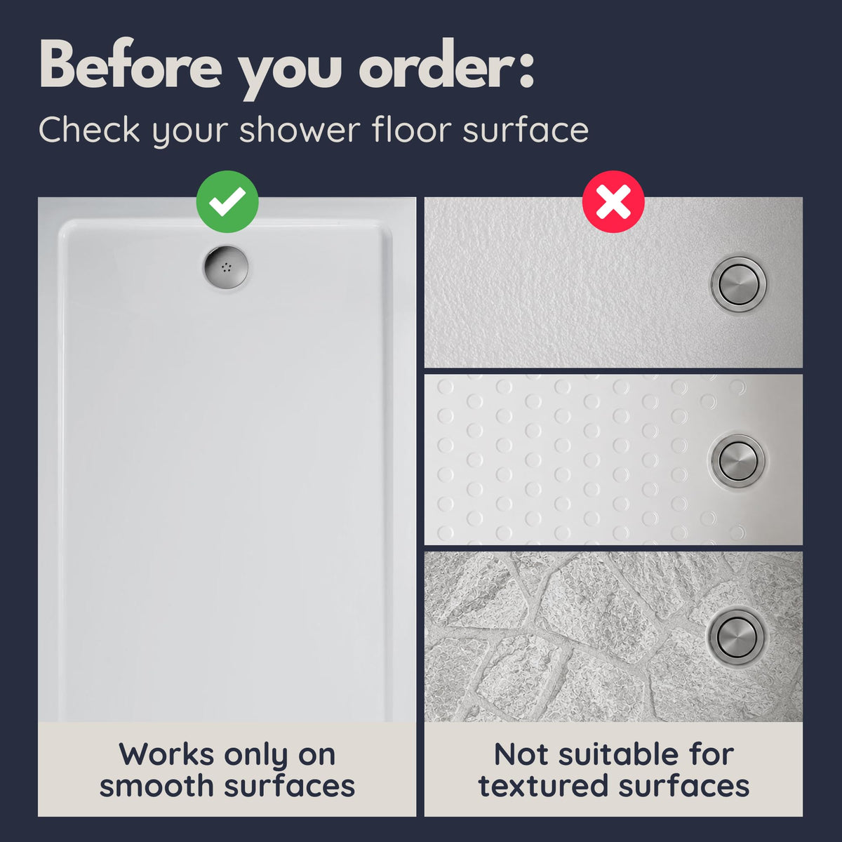 Square Shower Mat Non Slip Anti Mold 21x21 Anti Slip Shower Mat
