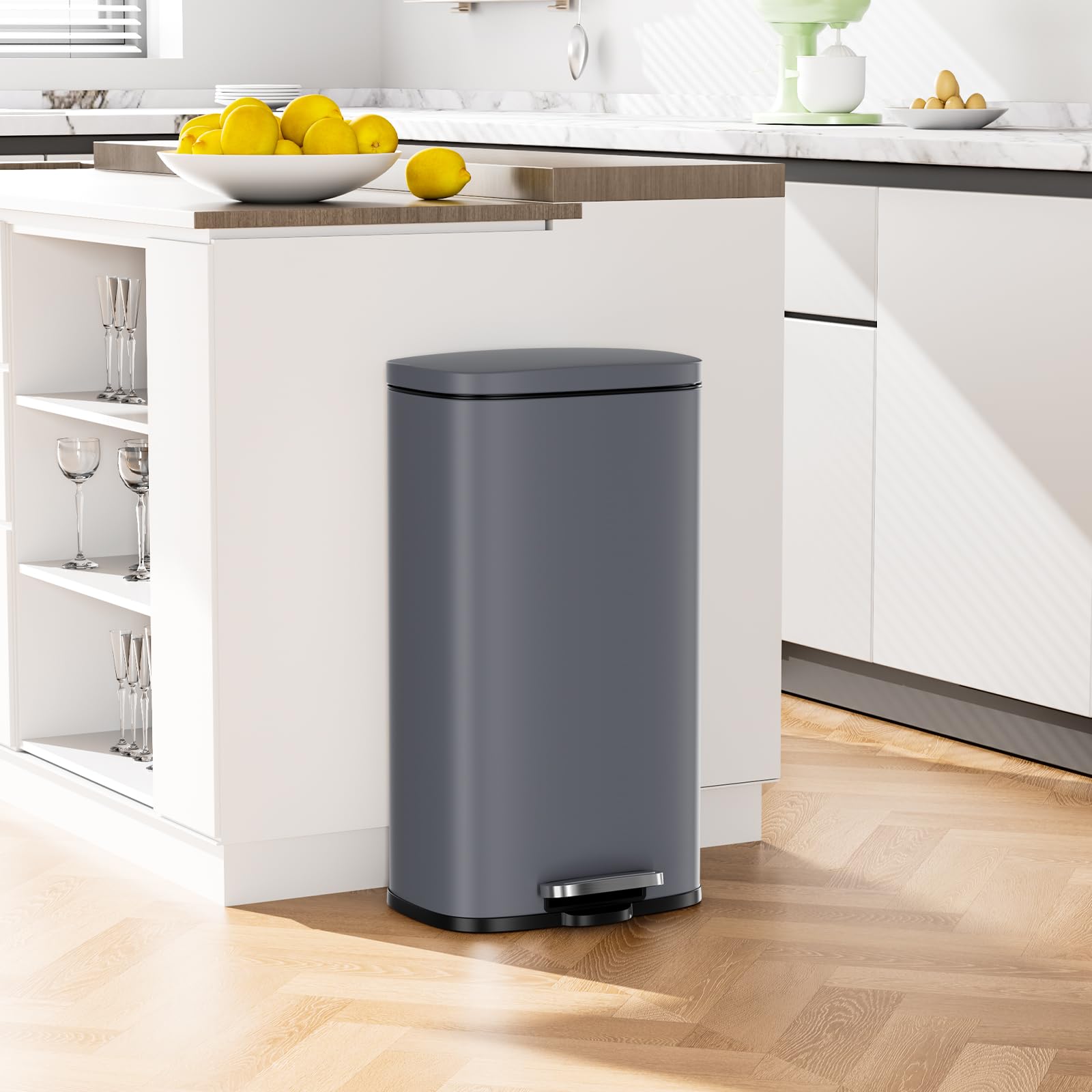 8 Gallon Step Kitchen Trash Can