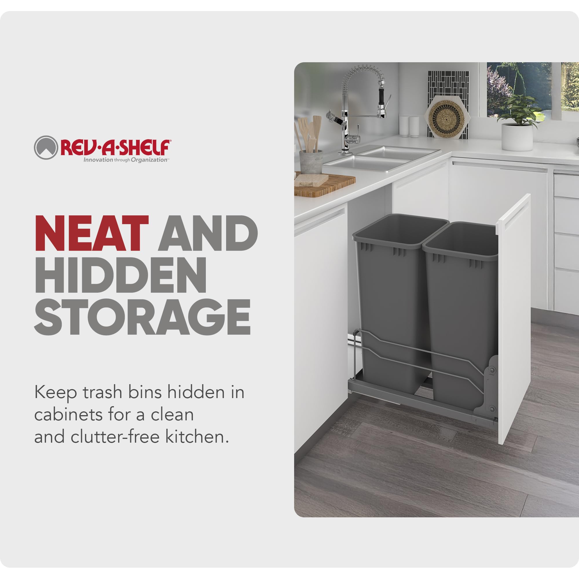 Double Pullout Trash Can w