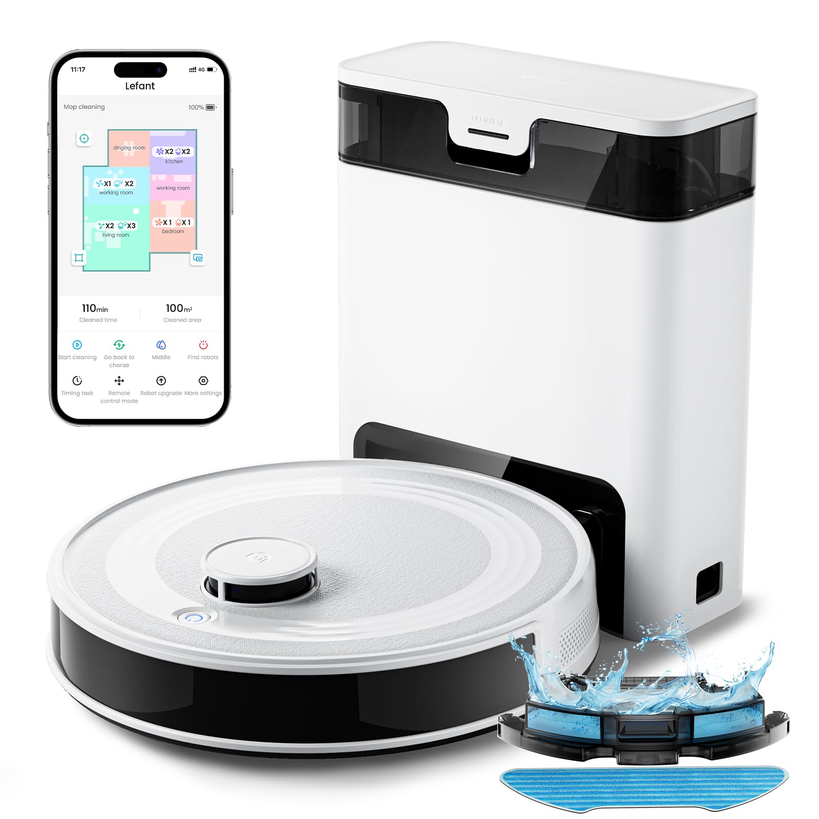 Robot Vacuum and Mop Combo