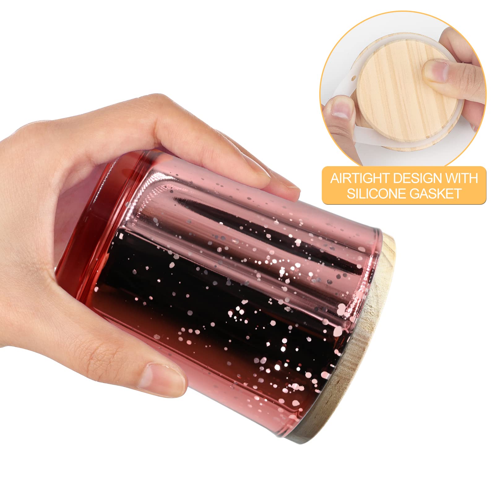 Thick Candle Jars for Making Candles 12 Pcs (12 Count)
