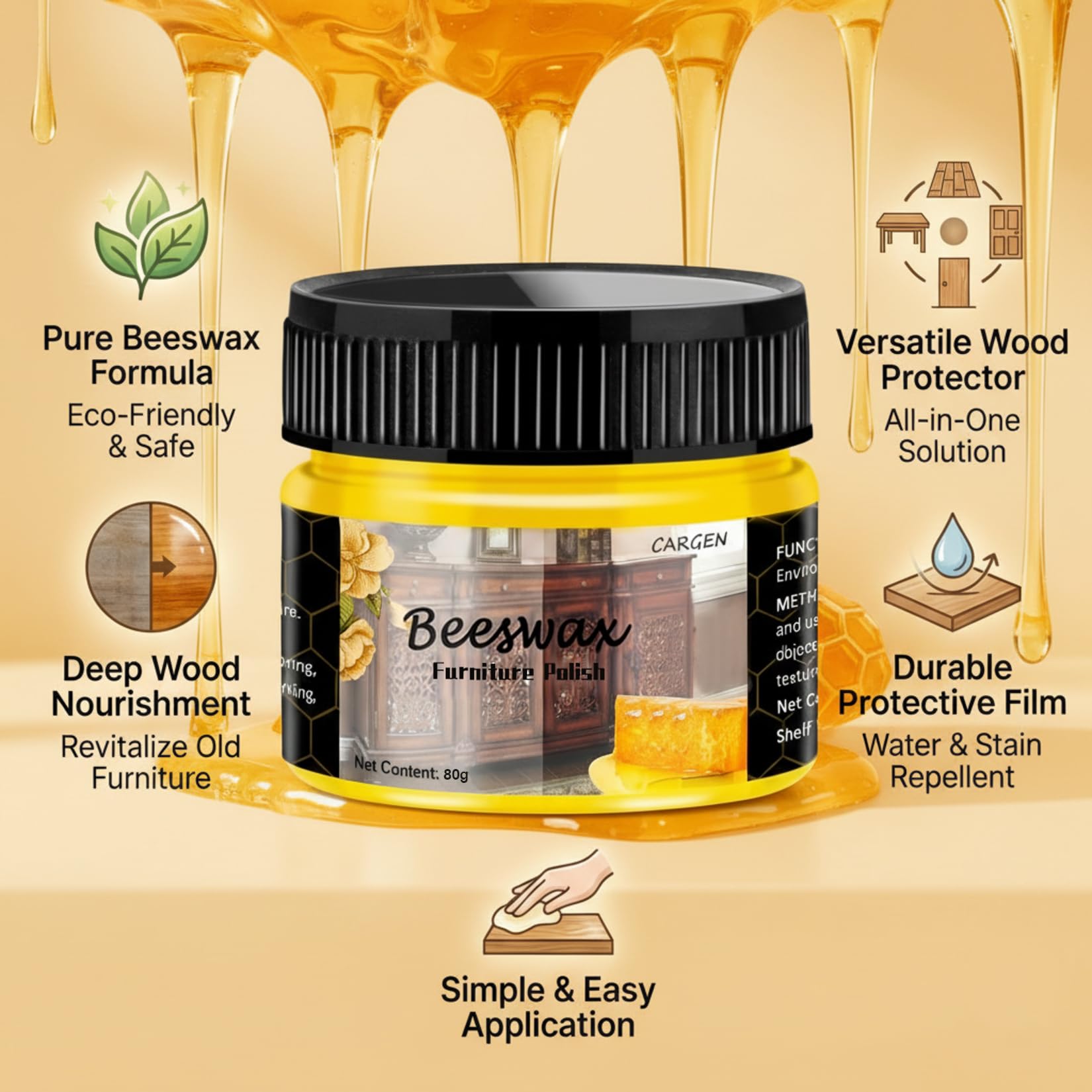 Beeswax Furniture Polish (17.6 Fl Oz)