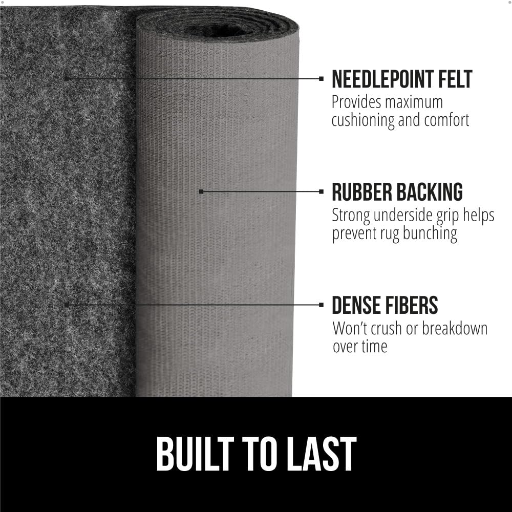 Felt Rug Pad for Hardwood Floors with Rubber Backing (35 Sq Ft)