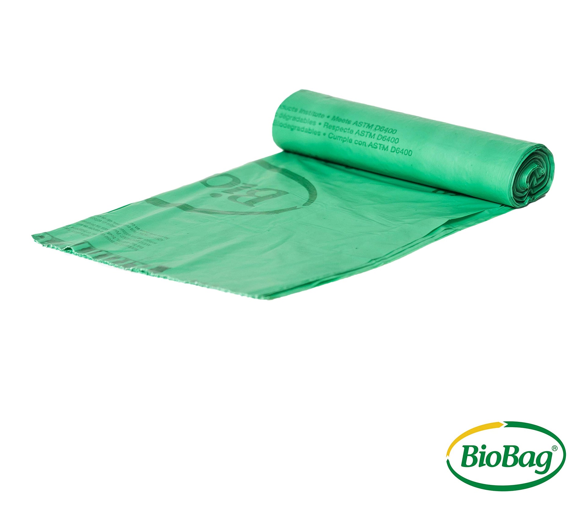 USA) The Original Compostable Bag, 8 Gallon, 500 Count, 100% Certified Compostable Trash Bag Liners for Food Waste, Extra Strong and Durable