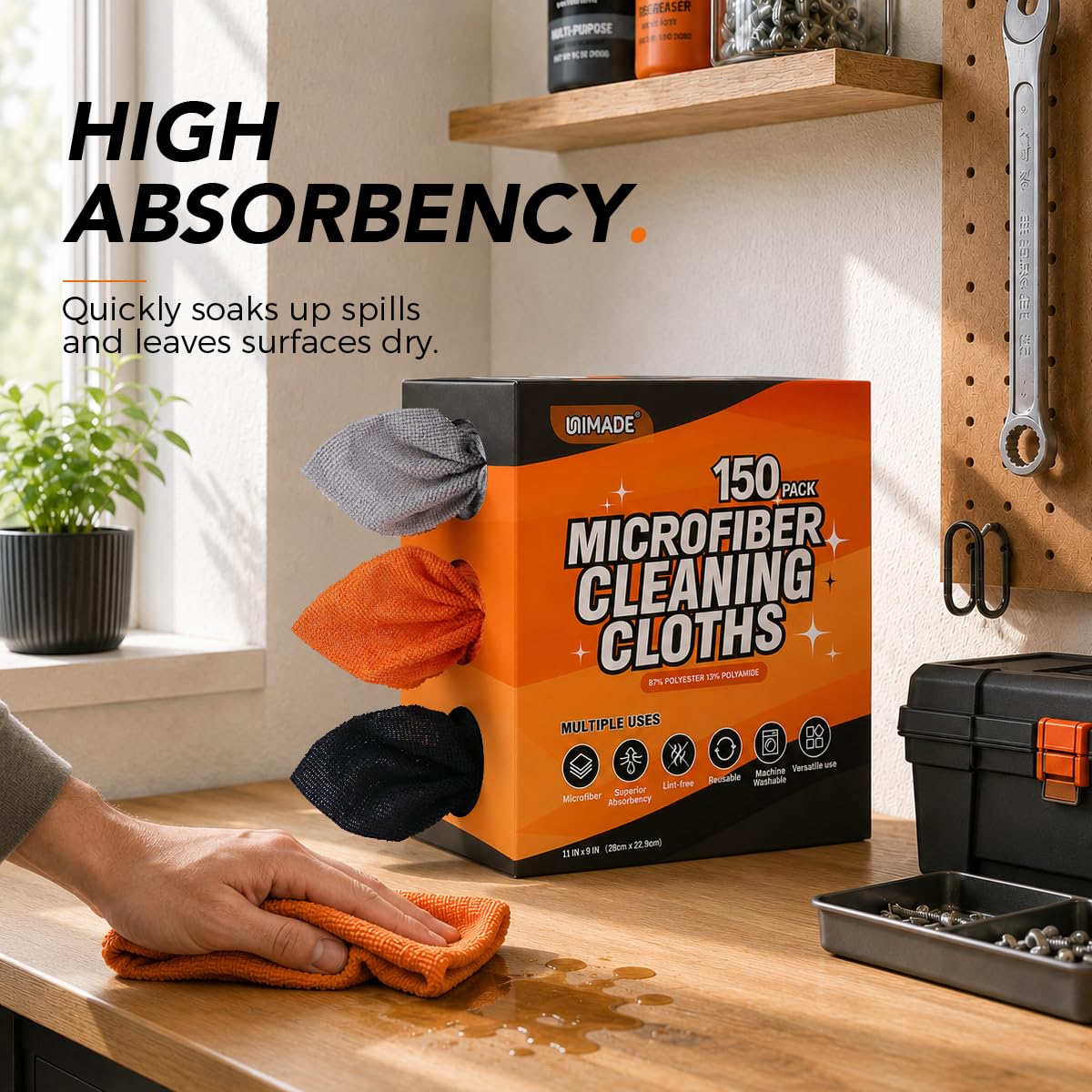 Microfiber Cleaning Cloth (150 Count)
