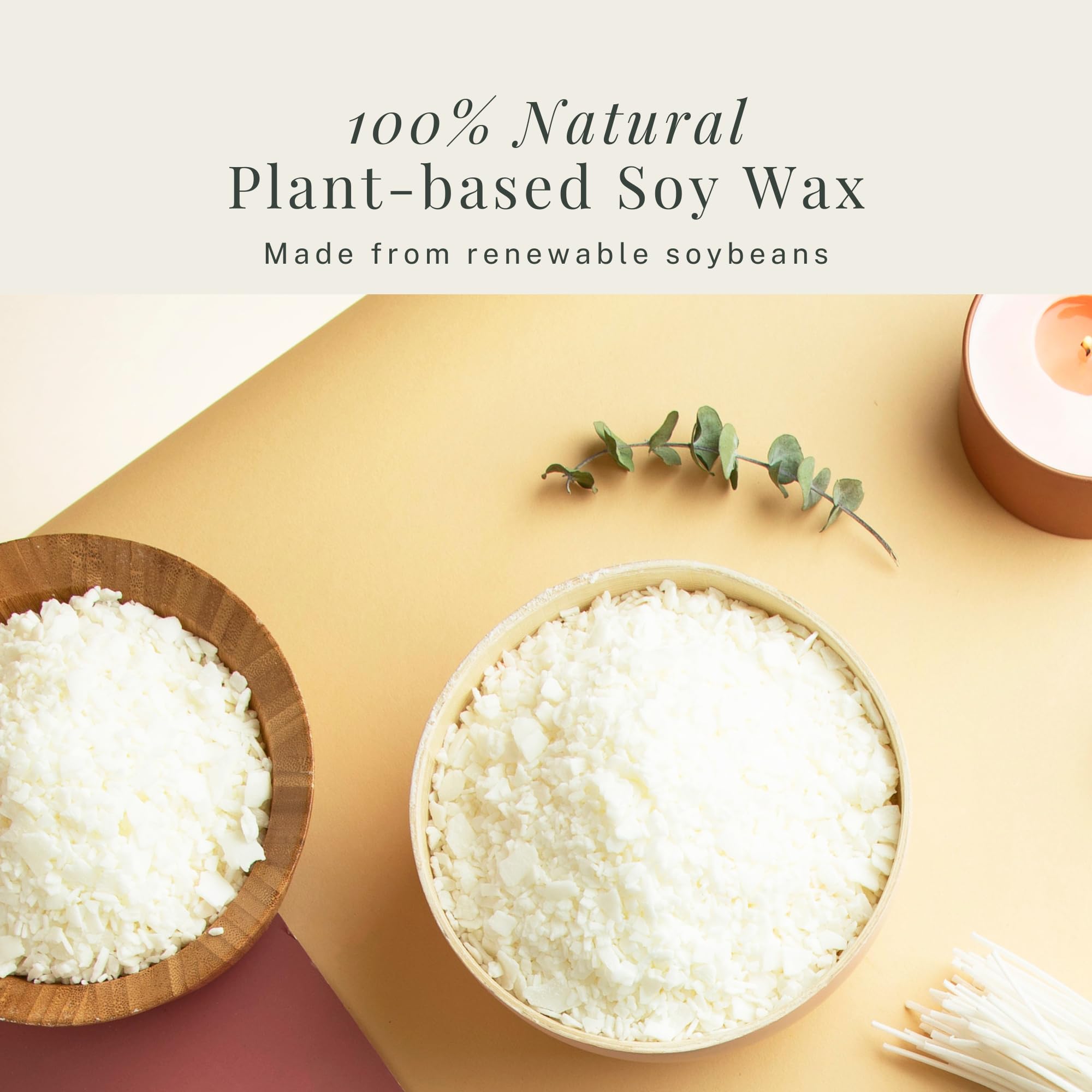 Organic Soy Candle Wax for Candle Making (15 Count)