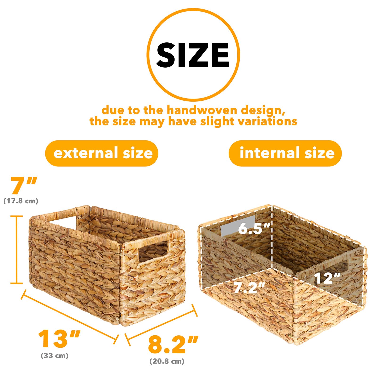 6 Pack Wicker Basket (6 Count)