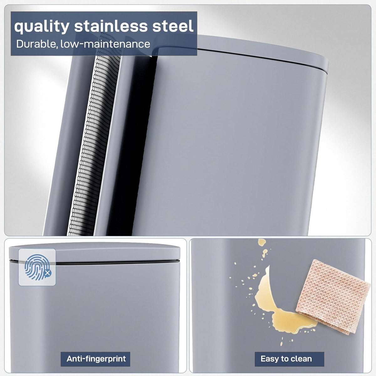 8 Gal Step Kitchen Trash Can