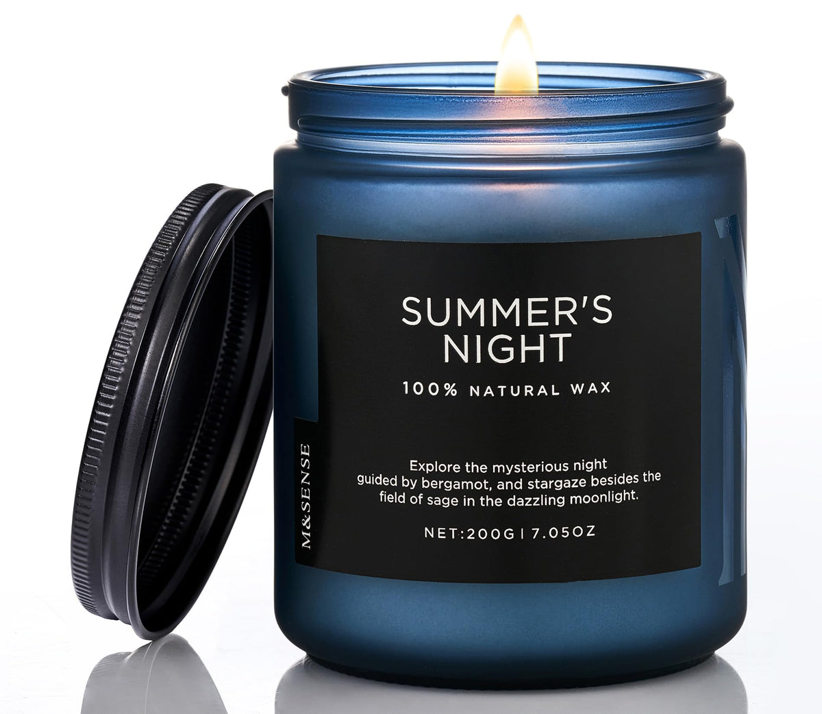Summer's Night Scented Candles for Home (6 Ounce)
