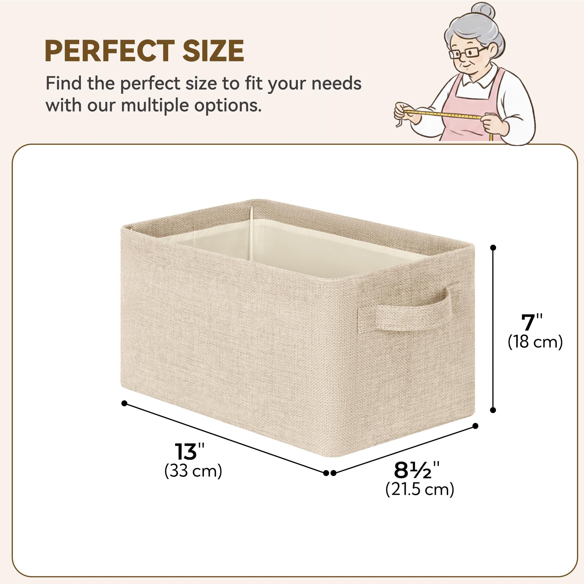Storage Bins for Closet (2 Count)