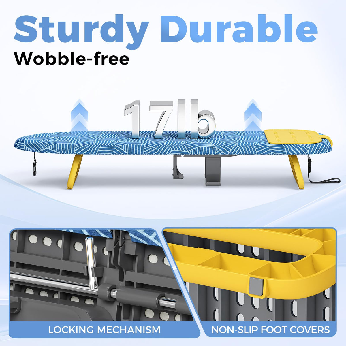 Small Ironing Board with Iron Holder