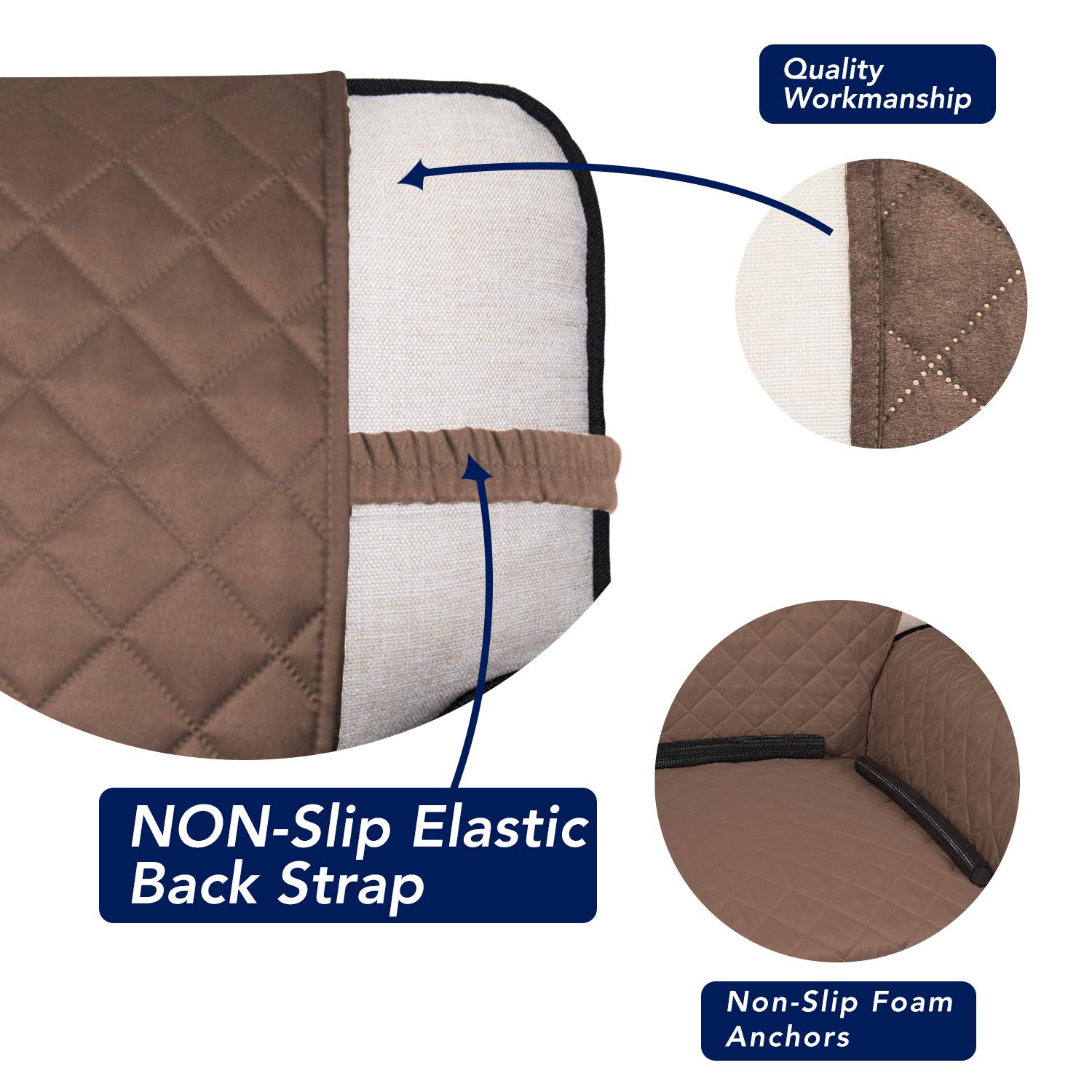 Reversible Quilted Sofa Cover