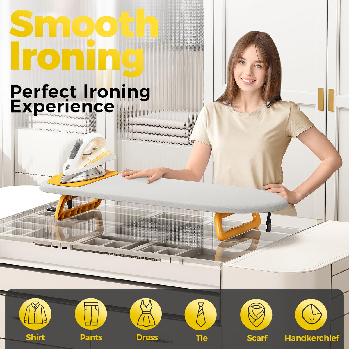 Small Ironing Board with Iron Mat