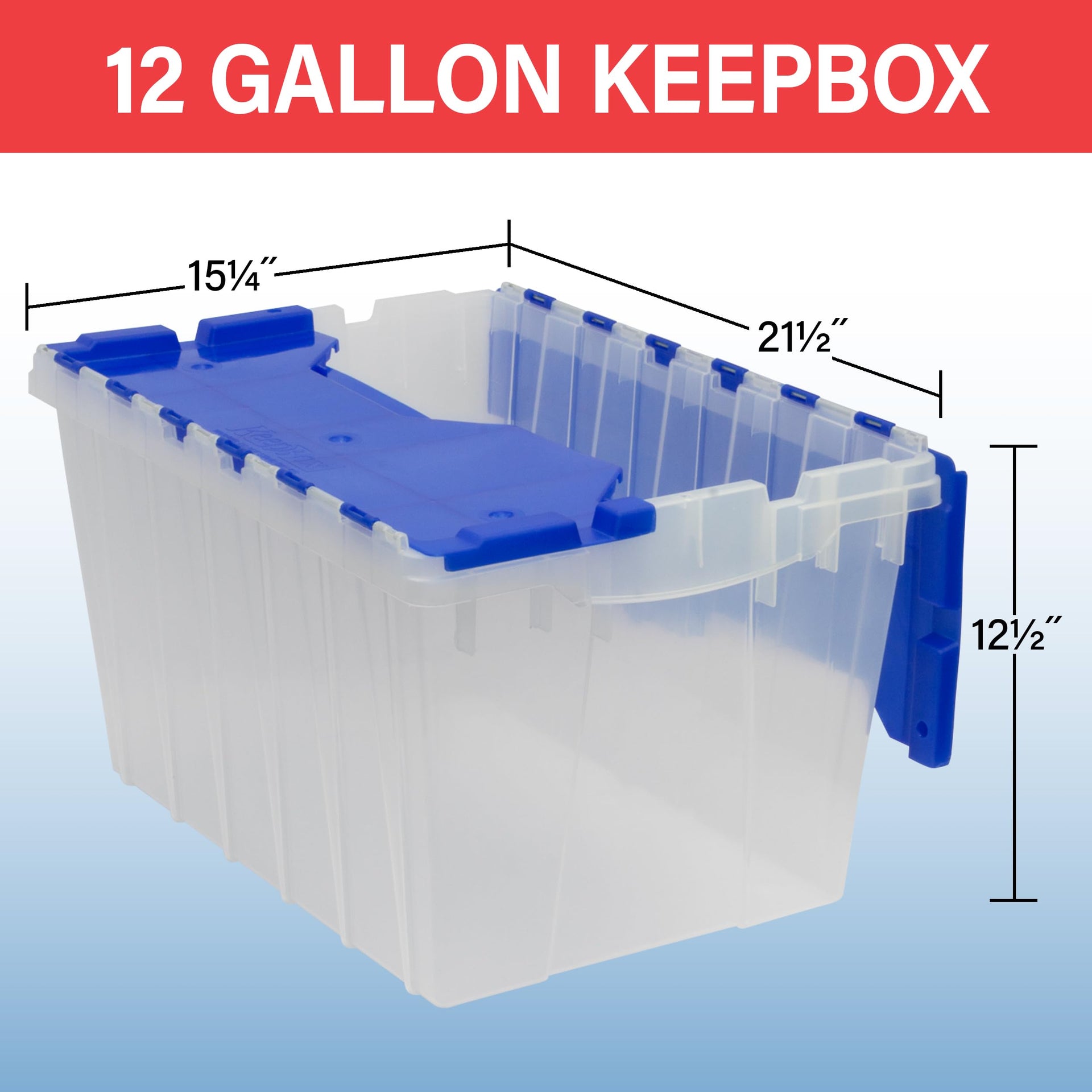KeepBox 12 Gallon Storage Container (48 Count)