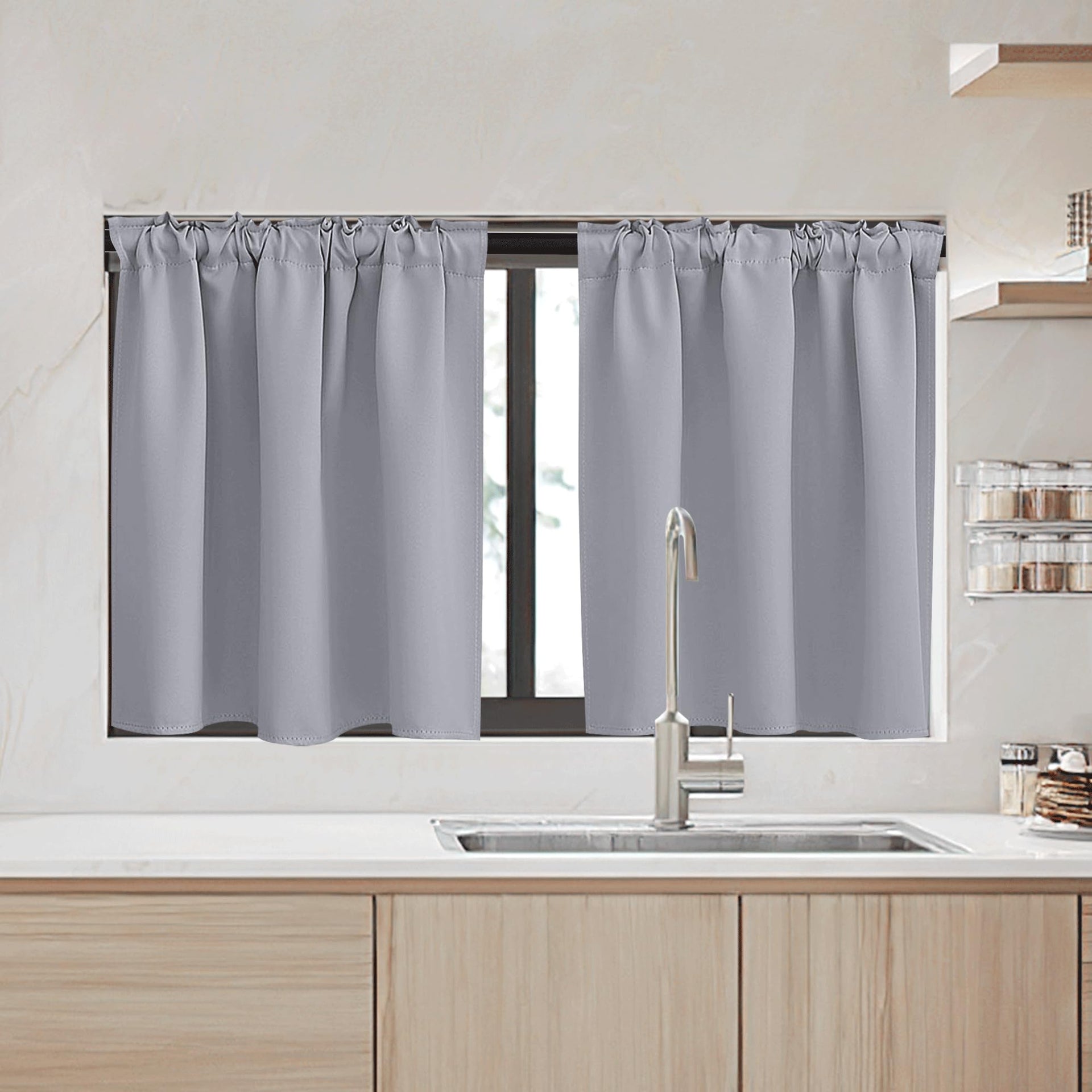 Kitchen Window Curtains (2 Count)