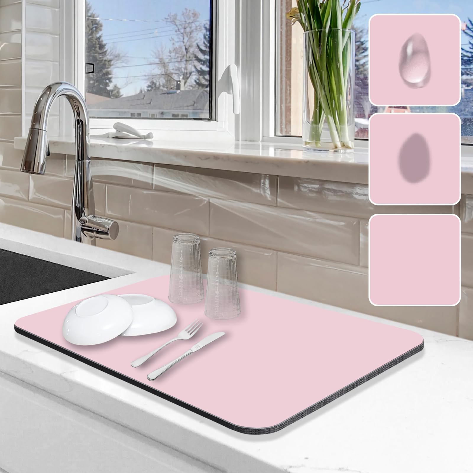 Dish Drying Mat for Kitchen Counter