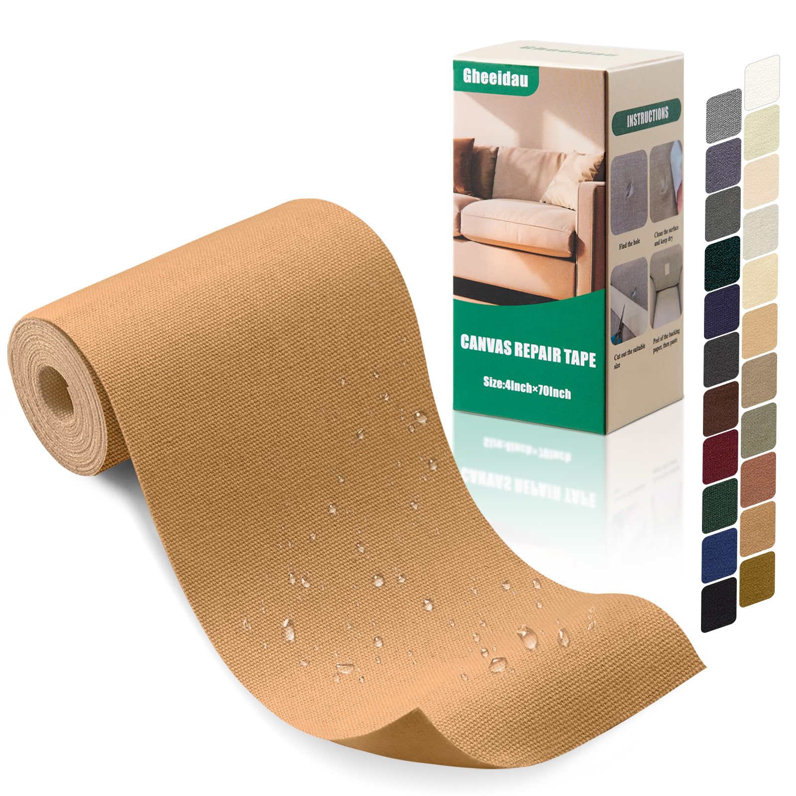 Canvas Repair Tape 4×70 Inch Waterproof Self