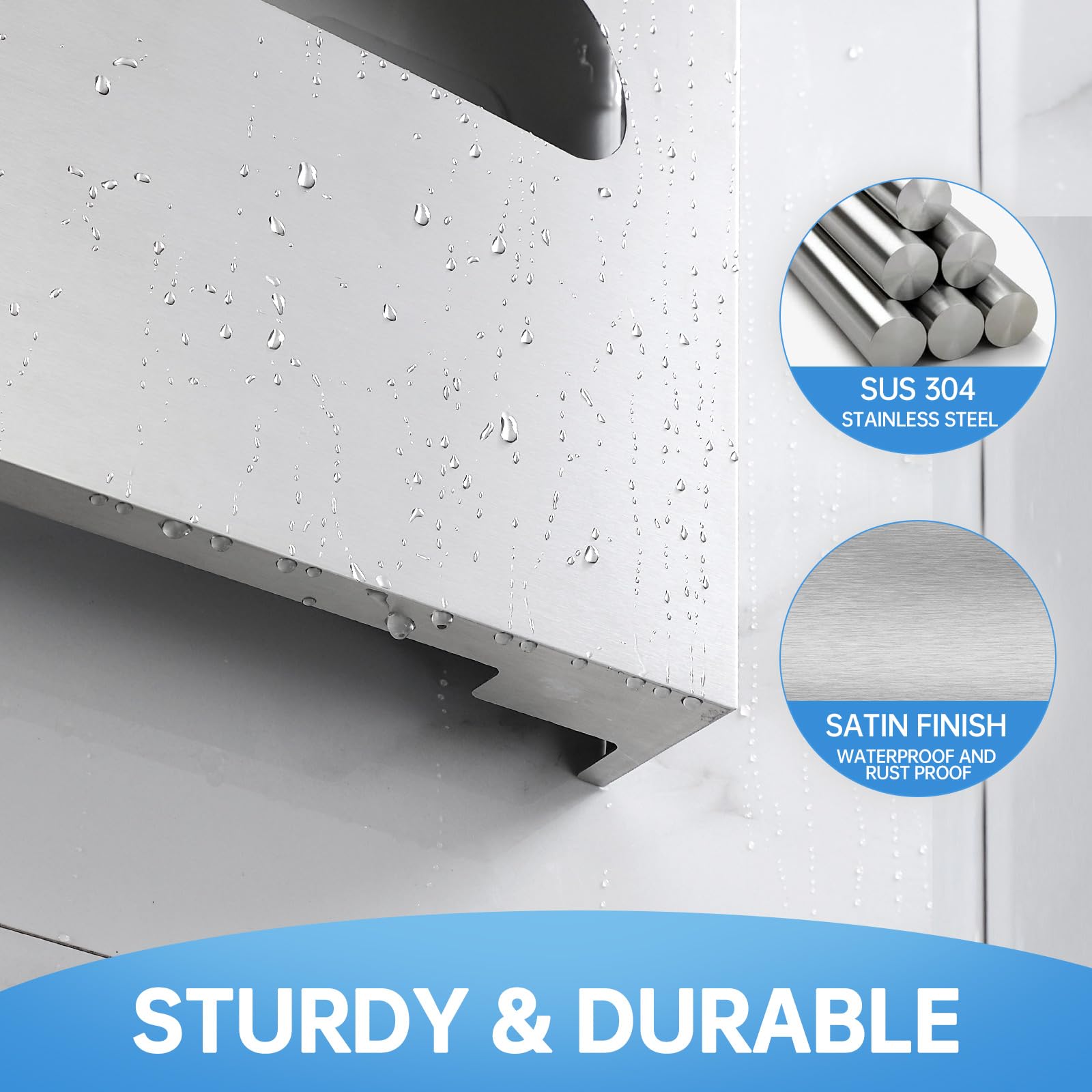 2 Pack Commercial Toilet Seat Cover Dispenser Wall Mount (2 Count)