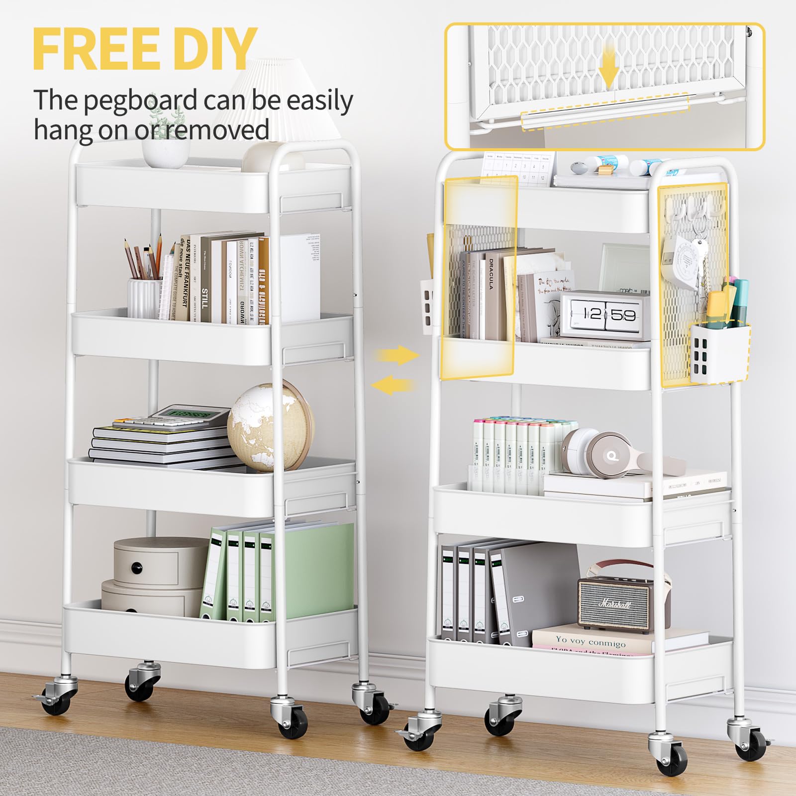 4 Tier Rolling Cart