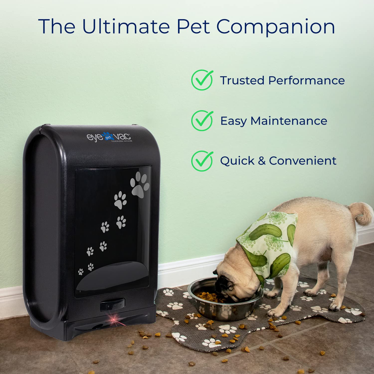EyeVac Pet Touchless Vacuum Automatic Dustpan