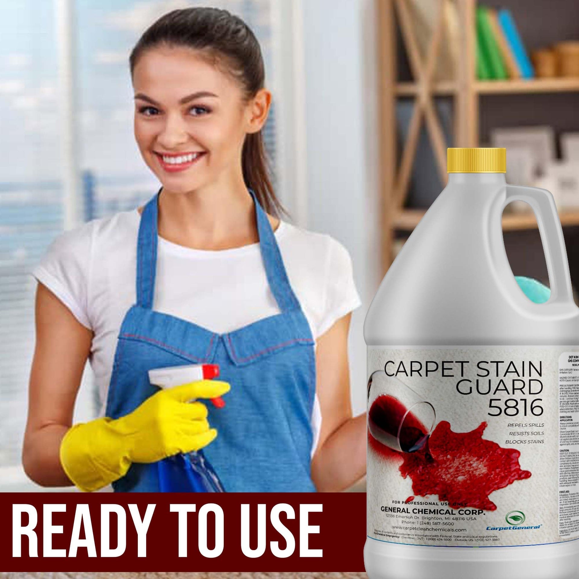 5816 Stain Shield Spray for Carpets and (128 Fl Oz)