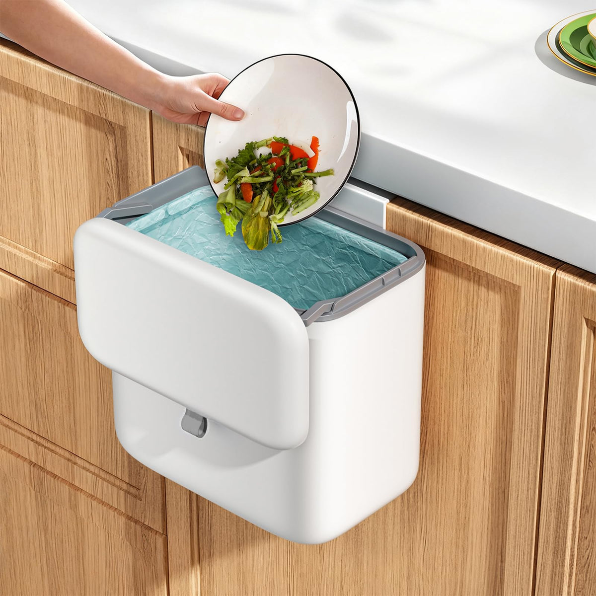 Compost Bin Kitchen for Countertop or Under Sink