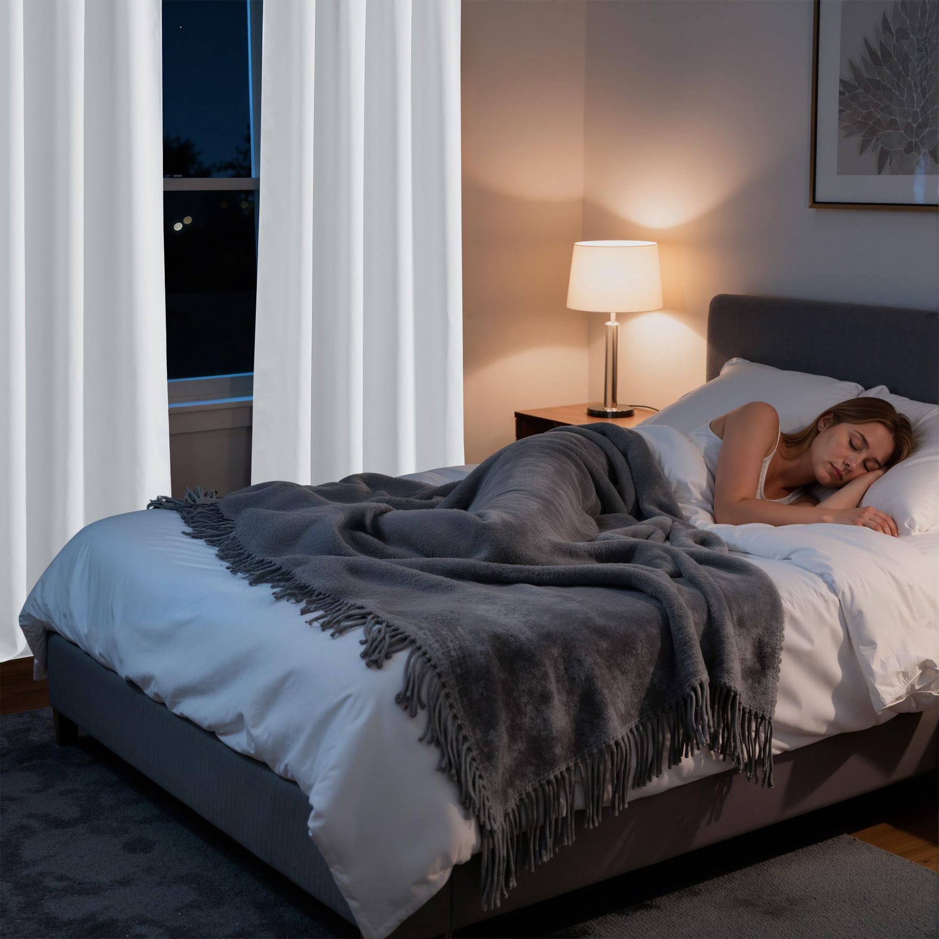 100% Blackout Curtains 72 inches Long for Bedroom (2 Count)