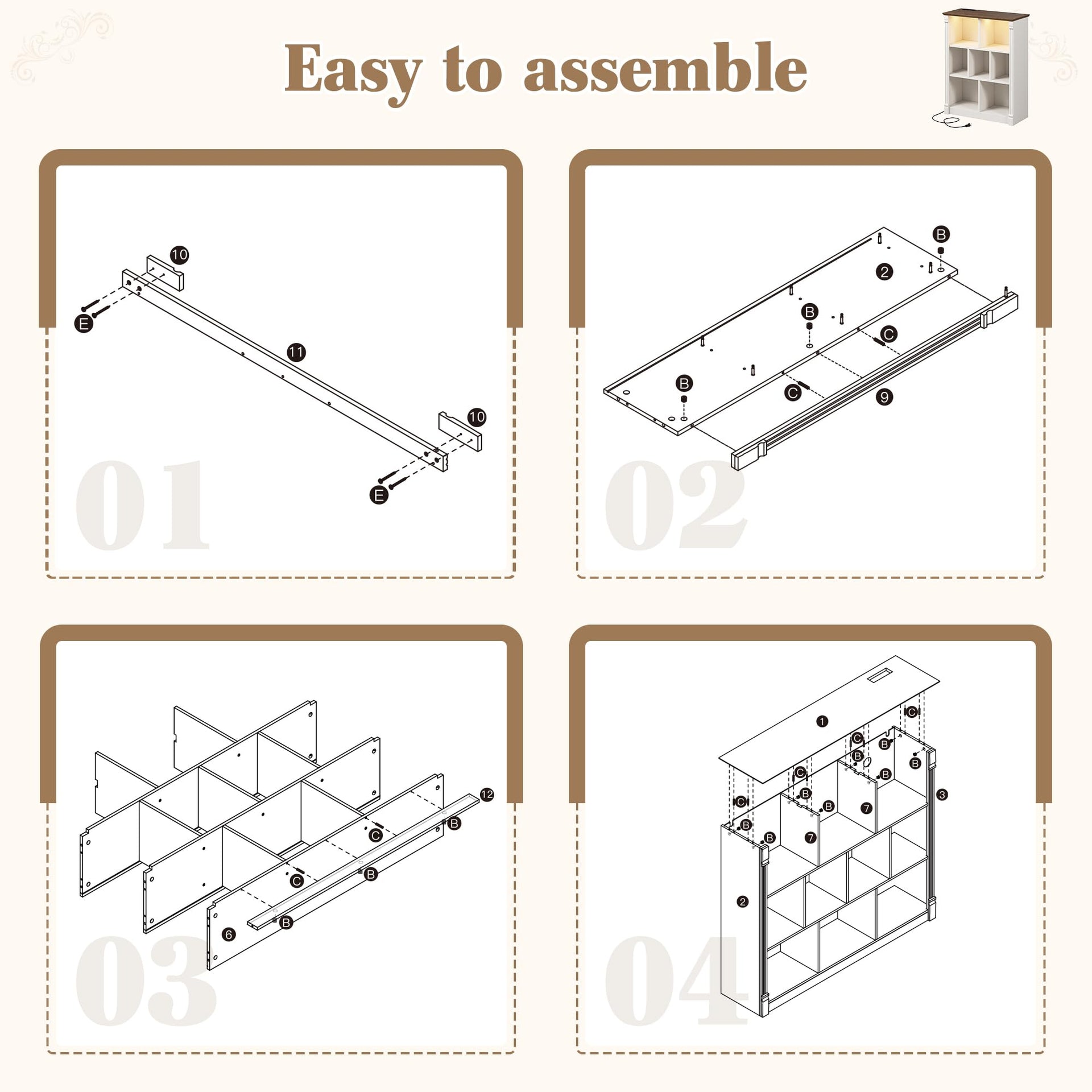 10 Cube Storage Organizer (10 Count)