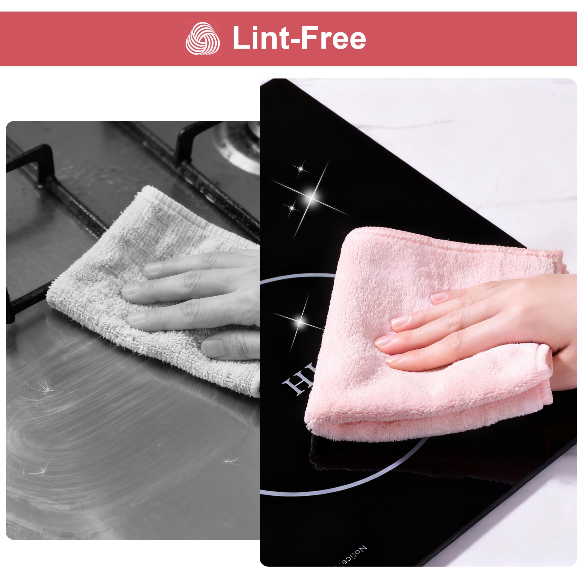 Microfiber Cleaning Cloths (18 Count)