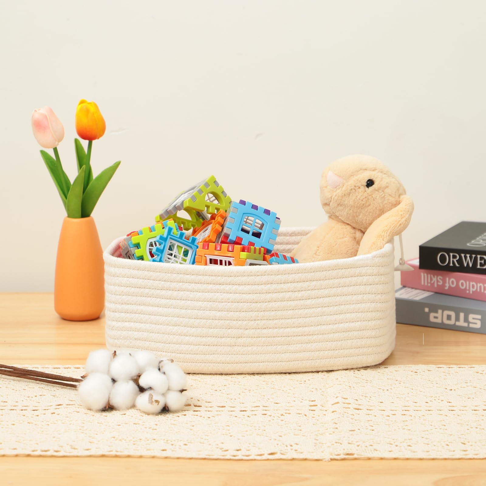 Small Storage Baskets for Organizing (4 Count)
