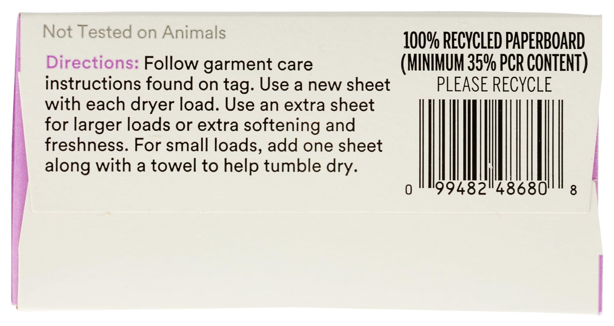 Fabric Softening Dryer Sheets (80 Count)
