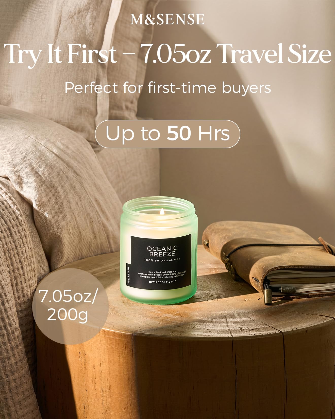 Oceanic Breeze Home Scented Candles (6 Ounce)