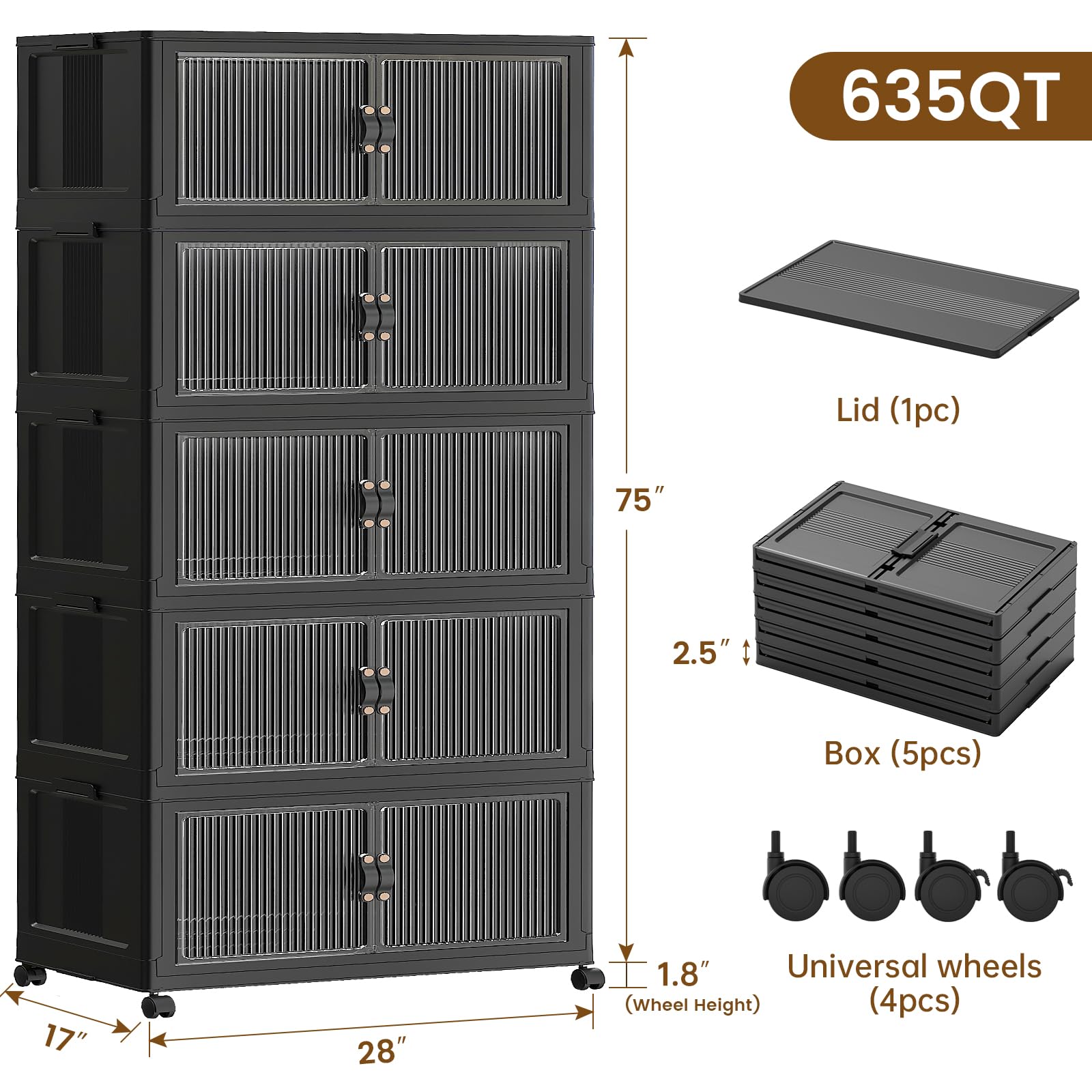 635Qt Large Stackable Storage Bins