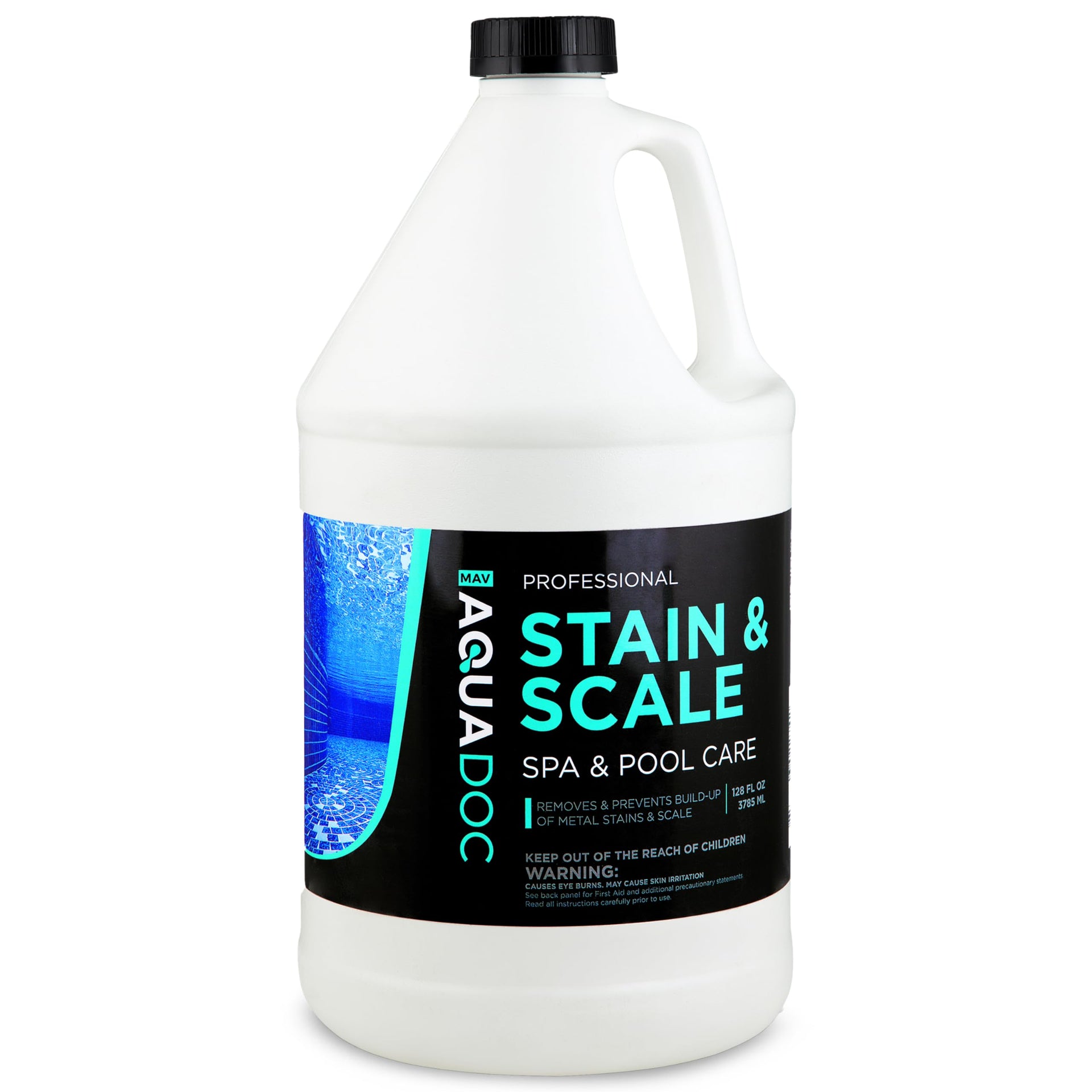 AquaDoc Pool & Spa Stain and Scale Remover for Hot Tubs (128 Fl Oz)