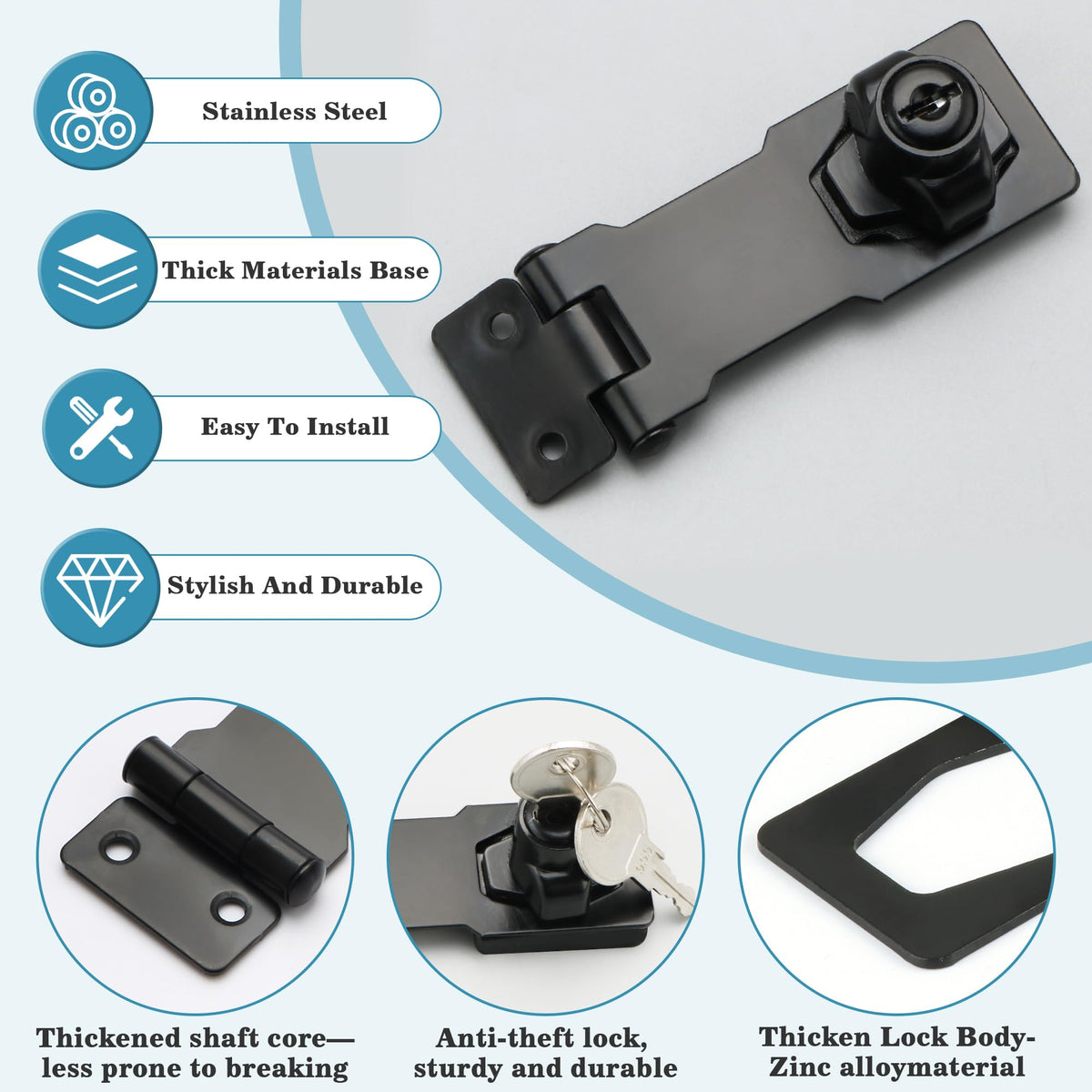 Keyed Hasp Latch